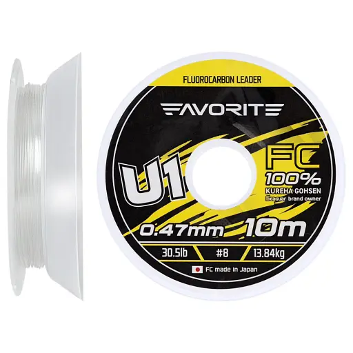 Флюорокарбон Favorite U1 FC 10 м 8.0/0.47 мм 30.5 lb/13.84 кг