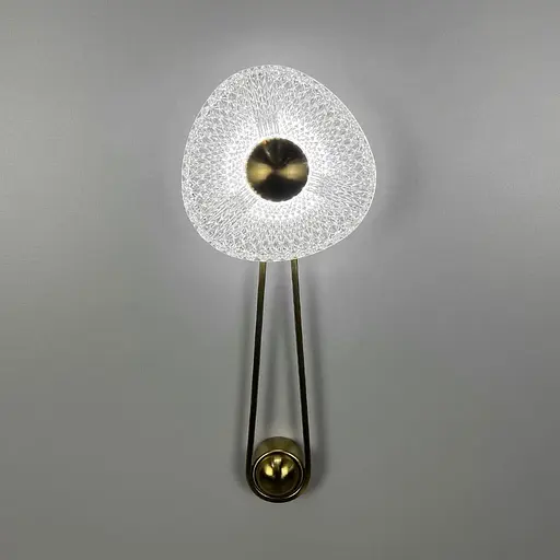 Вишукане декоративне латунне бра з імітацією квітки Арт. W 075 AB Line F - фото 4