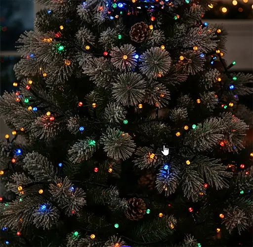 Гірлянда електрична Luca lighting 100 LED ламп 2 м різнокольорова