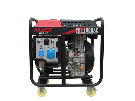 Дизельний генератор MAST GROUP + газова плитка Orcamp CK-505 + електричний обігрівач Gardyer HE2000 та лійка (KYH11000AE) - фото 2