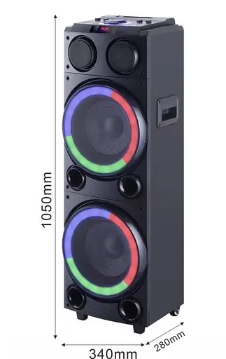 Беспроводная акустическая система HS-TD1246 с подсветкой и микрофоном - фото 2