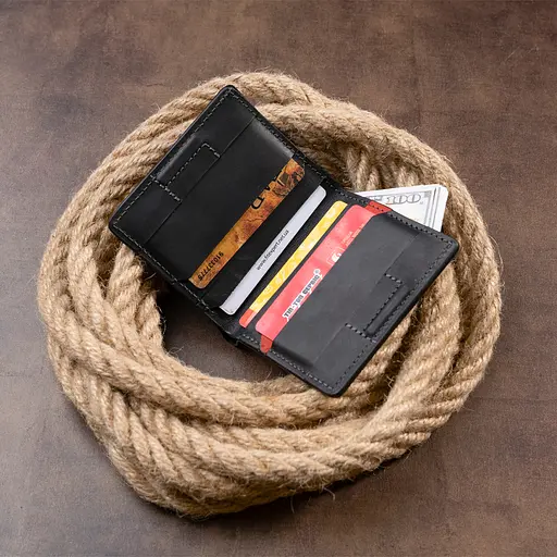 Функциональный тонкий портмоне Grande Pelle 9х10х1 см acs0016986 - фото 8