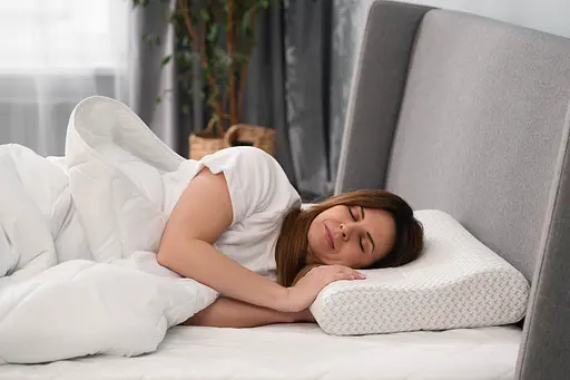 Подушка ортопедична Ardesto Sleepwell, 60х40х11/9см, білий (ART6040COP) - фото 7