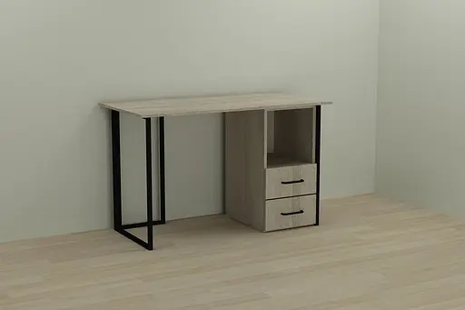 Комп'ютерний стіл Ferrum-decor Отто 75x140x60 чорний ДСП Дуб Сонома 16мм (FRD-103582)