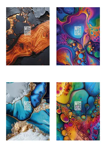 Комплект 4 шт загальних зошитів. Зошит Школярик А5 80 арк. у лінію 5241 4823088241129 - фото 1