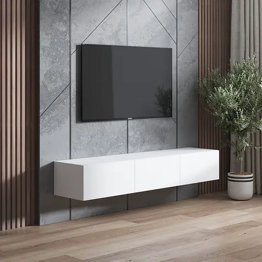 Тумба під телевізор Vays, навісна тумбочка M-19 Білий