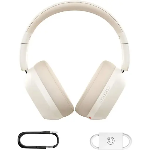 Беспроводные наушники Baseus Bass 35 Max Wireless Headphones Stellar White - фото 7
