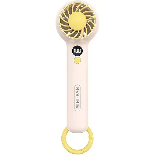 Портативный вентилятор DK F2302 White/Yellow [136392]