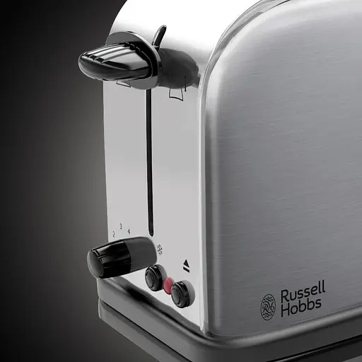 Тостер Russell Hobbs Oxford 1000 Вт металл длинные слоты серебристый - фото 6