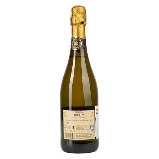 Игристое вино Abbazia Brut Vino Spumante белое сухое 0.75 л - фото 2