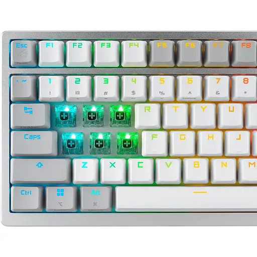 Клавіатура ASUS ROG Azoth Switch NX Red ENG RGB Wireless White (90MP031A-BKUA11) - фото 6