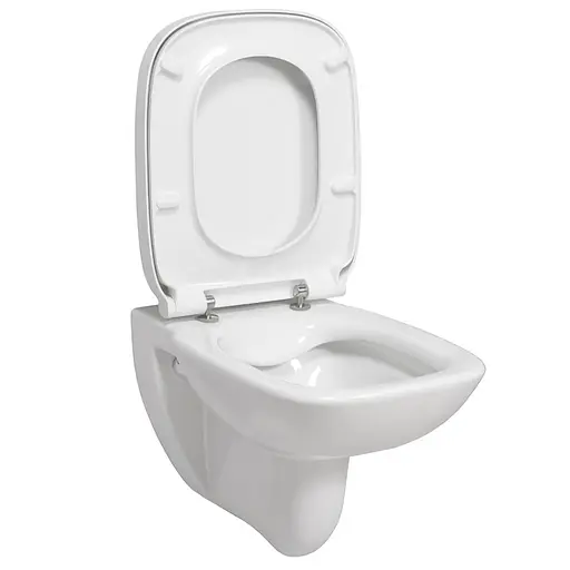 Унитаз подвесной Roca Debba Rimless A34H993000с сидением Soft Close Slim, Белый - фото 2