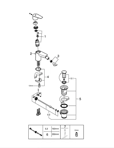 Змішувач для біде Grohe BauEdge New 23331001 Хром - фото 3