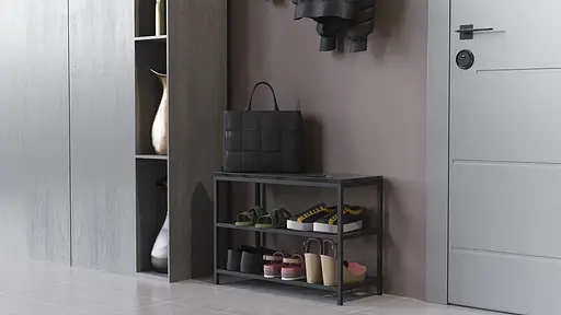 Банкетка універсальна Слайм 45x63x26 чорний ДСП Сосна Кембра 16мм FRD-104074 - фото 2