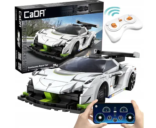 Конструктор детский машина на радиоуправлении CADA Fantasma Race Car Vehicle 322 деталь  - фото 2