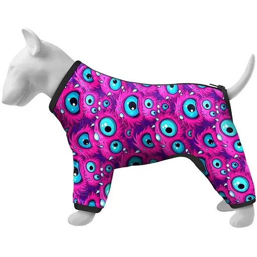 Ветровка для собак Waudog Clothes рисунок Глаз монстра S32 В 47-50 см С 35-38 см [CD]