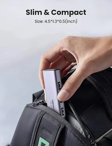 Мультипортовый адаптер - хаб Ugreen 6-in-1 Usb-C Hub Premium (60383) - фото 8