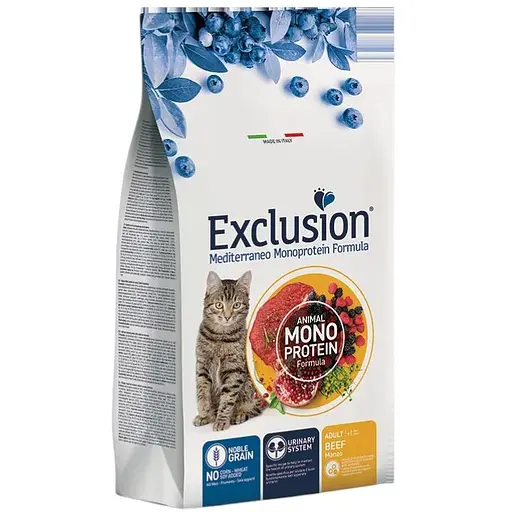 Корм Exclusion Adult Beef для дорослих котів усіх порід з яловичиною 0,3 кг - фото 1