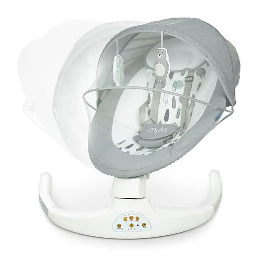 Убоюкивающий центр ME 1074 MYLA – пульт, 5 скоростей, таймер, 12 мелодий, USB, 2 положения спинки - фото 3