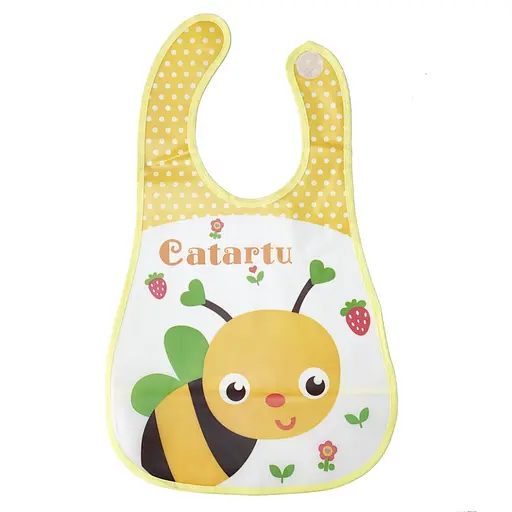 Слинявчик клейончастий "Bee" Mega Zayka MGZ-0605-2 на липучці - фото 1