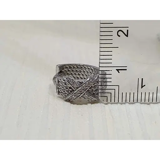 Срібні сережки Premium з фіанітами. 2370Р - фото 4