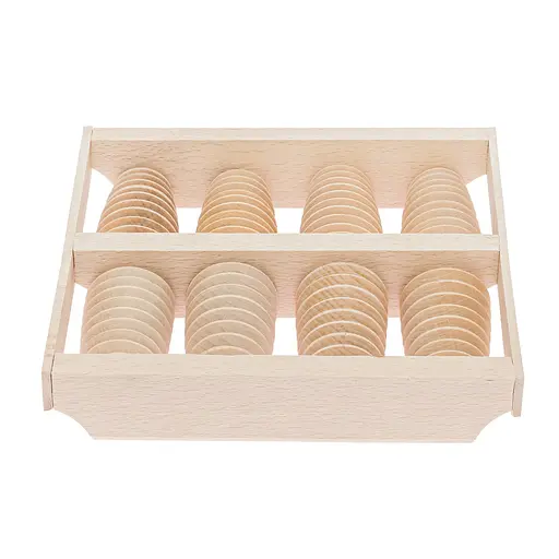 Масажер для стоп дерев'яний для профілактики плоскостопості та рефлекторного масажу на 8 роликів на дві ноги., Woodly 87031 - фото 6