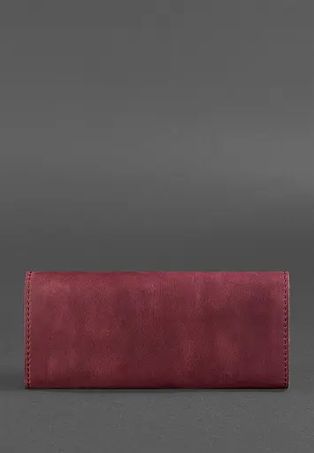 Женский кожаный кошелек Керри 1.0 бордовый Crazy Horse - фото 5