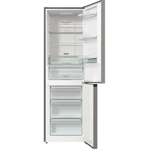 Холодильник Gorenje с нижней морозильной камерой 185х60х60 см 2 двери, 203(99) л А++ Total NF внешний дисплей нерж - фото 10
