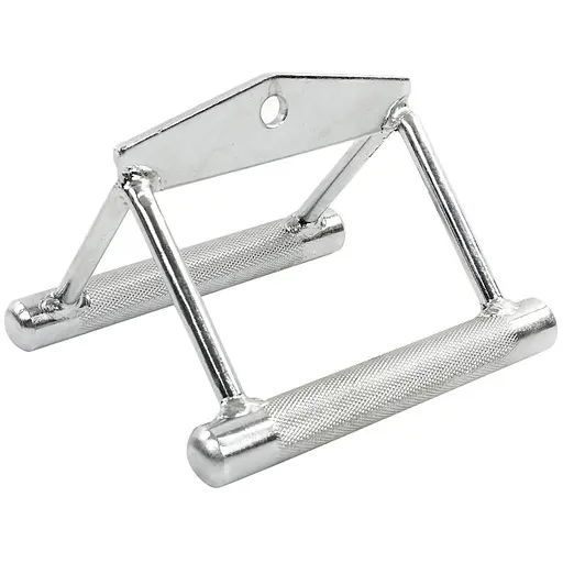 Ручка для нижней тяги двойная EasyFit хромированная (EF-8099) - фото 1