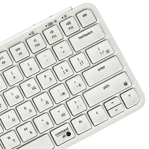 Keychron Клавіатура мембрана B1 Pro, USB/WL/BT, ivory white - фото 7