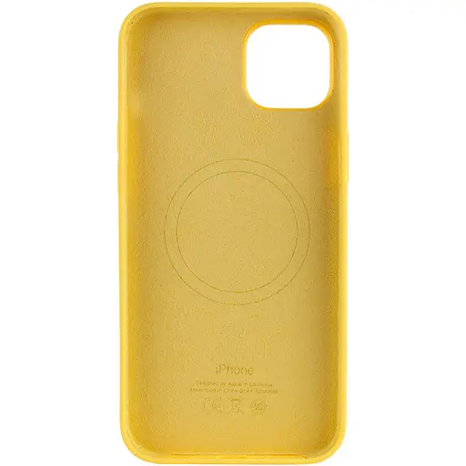 Чохол Silicone case AAA with Magsafe для Apple iPhone 14 Pro 6.1 Жовтий/Sunglow - фото 2
