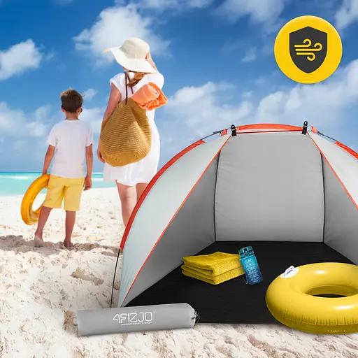 Намет пляжний 4FIZJO 200 x 115 см Grey (P-5905973401449) - фото 2