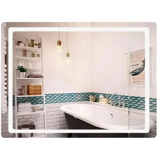 Дзеркало Qtap Mideya (MI2) прямокутне з LED-підсвічуванням Touch QT2078NCF7050W - фото 1