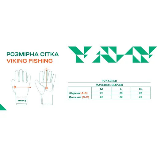 Рукавички Viking Fishing Maverick Gloves XXL (fleece) classic Grey-graphite - фото 3