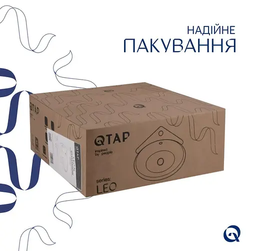 Раковина подвесная Qtap Leo N 380x360x130 мм, White, угловая, овальная, без донного клапана QT11115010WN - фото 6