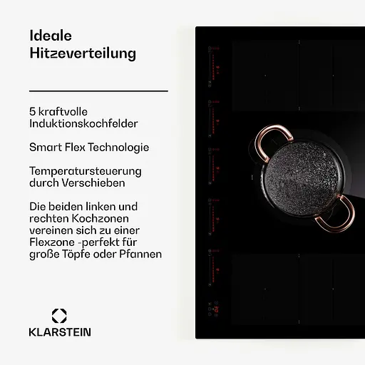 Индукционная варочная поверхность Klarstein Masterzone 90 Flex (10045794) - фото 5