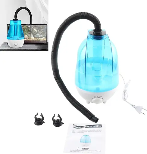 ECUTEE Рептилій Зволожувач Тераріум, 4 Л Рептилій Зволожувач Туман Машина 300 мл/год Великий Об'єм Туман Терраріум Розпилювач