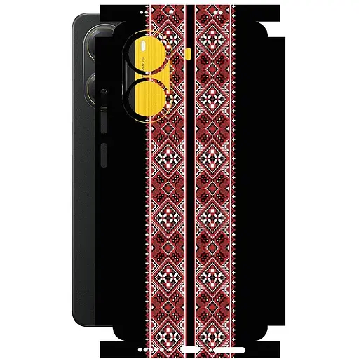 Захисна плівка StatusSKIN для Xiaomi Poco X7 Pro Корпус Вініл Вишиванка 3