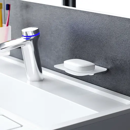 Мильниця Am.Pm Inspire 2.0 скляна з настінним тримачем хром A50A34200, Хром - фото 3