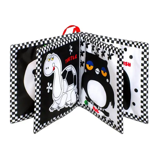 Велика м'яка книга-пищалка "Грайливе цуценя" Книжковий хмарочос 823483 англійською - фото 2