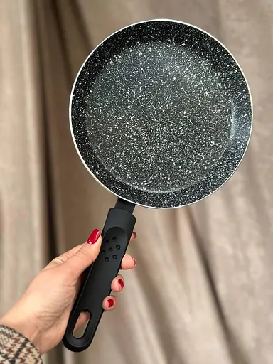 Сковорода с мраморным покрытием Edenberg EB-3394 20 см Черный - фото 3