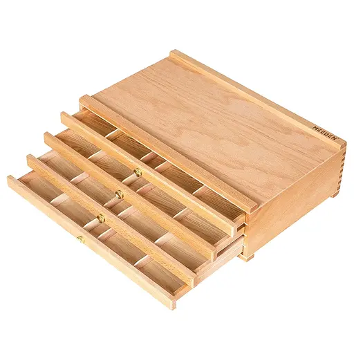 Пенал Meeden дерев’яний (бук) 4 висувних ящика 25×40 см  - фото 2