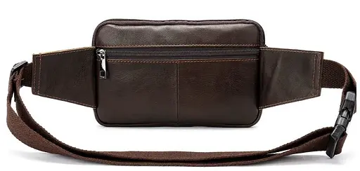 Чоловіча шкіряна сумка на пояс Vintage 20х13х3 см sum0014990 - фото 9