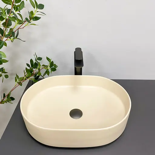 Умивальник VBI Verona 50 beige matt накладний VBI-011305 - фото 3