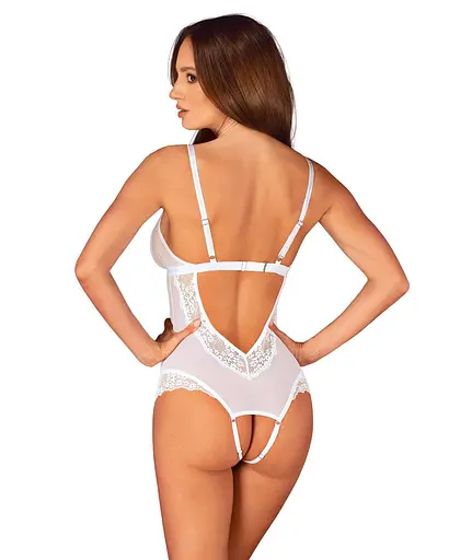 Obsessive Heavenlly crotchless teddy XS/S - фото 2