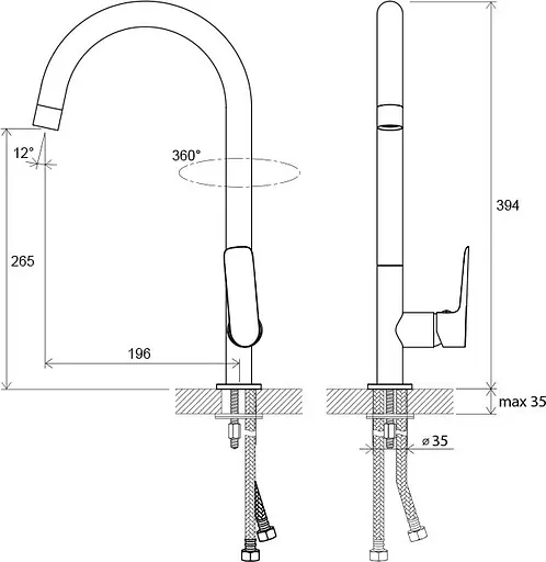 Змішувач для кухні Ravak Classic CL 016.00 X070085 Хром - фото 2