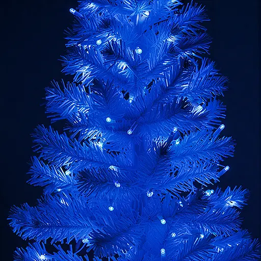 Новорічна гірлянда Різдвяна фея вулична GarlandoPro 100 м 1000 LED гірлянда на вулицю 8 режимів роботи білий провід Синій CF1000L100MWBL - фото 4