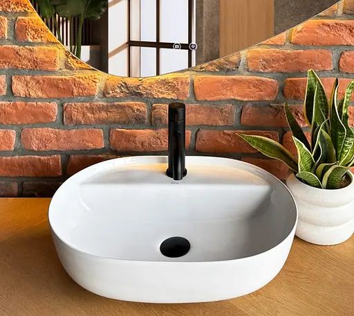 Умивальник Rea Aura 51 white накладний REA-U4620, Білий - фото 5