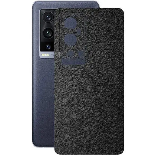 Захисна плівка StatusSKIN для Vivo X60t Pro Plus Корпус Вініл Шкіра чорна - фото 1