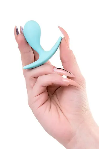 Анальна пробка ToDo Anal Plug Blob 5.5 см (бірюзовий) - фото 4